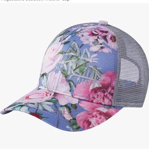 Floral Mesh Baseball Cap
